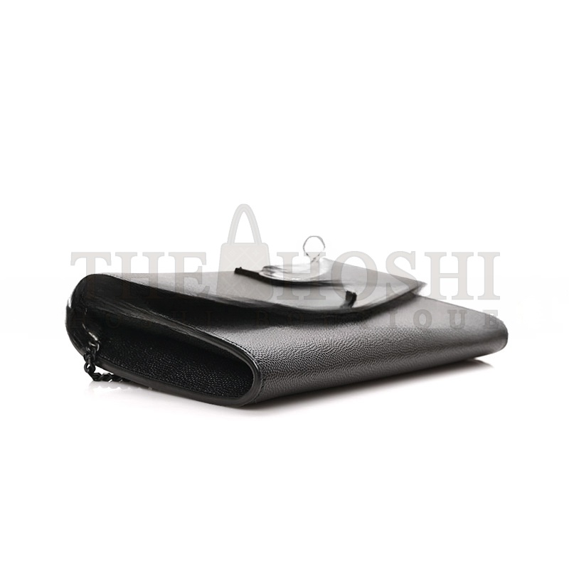 Y51 UPTOWN CHAIN WALLET IN GRAIN DE POUDRE EMBOSSED LEATHER 6077881GF0U1000 (19*12*3cm) Master Quality